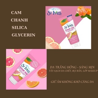 Sữa rửa mặt St.ives 170g tẩy tế bào chết giúp da trở nên sáng bóng và mịn màng