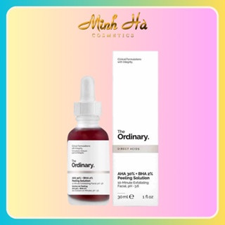 Serum The Ordinary AHA 30% + BHA 2% Peeling Solution 30ml tẩy da chết hóa học