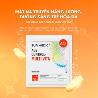 Mặt nạ Sur.medic Age Control - Multi Vita 30g cấp ẩm hỗ trợ làm sáng da