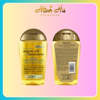 Dầu dưỡng tóc Mỹ OGX Renewing Argan Oil Of Morocco Penetrating Oil 100ml dưỡng ẩm, nuôi dưỡng tóc chắc khỏe, mọc tóc