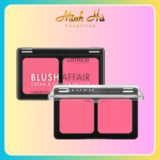 Phấn má hồng Catrice Blush Affair Cream & Powder Blush 6g lên màu chuẩn nhỏ gọn tiện lợi