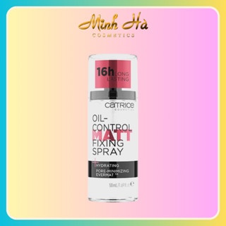 Xịt khóa nền Catrice Oil-Control Matt Fixing Spray 50ml cố định lớp trang điểm