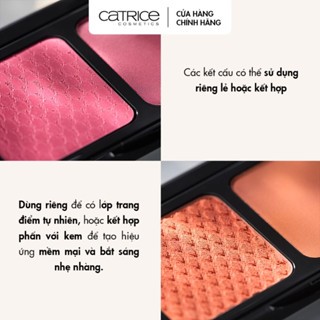 Phấn má hồng Catrice Blush Affair Cream & Powder Blush 6g lên màu chuẩn nhỏ gọn tiện lợi