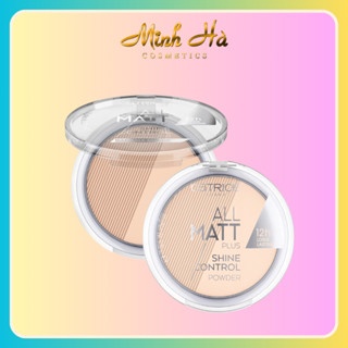 Phấn phủ Catrice All Matt Plus Shine Control Powder 10g mỏng nhẹ kiềm dầu