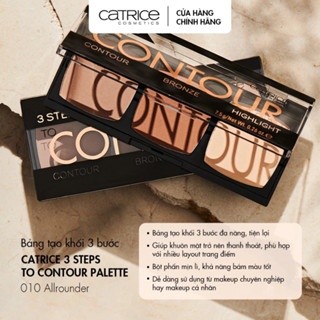 Bảng tạo khối Catrice 3 Steps To Contour Palette 7.5g chất phấn mịn lì bám màu tốt