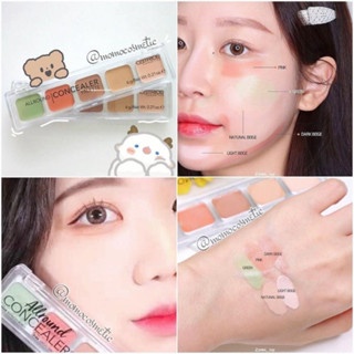 Bảng che khuyết điểm Catrice 6g 5 màu che mọi khuyết điểm chất mềm mịn