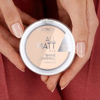 Phấn phủ Catrice All Matt Plus Shine Control Powder 10g mỏng nhẹ kiềm dầu