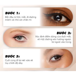 Bút dạ kẻ mắt Catrice It’s Easy Tattoo Liner Waterproof 010 Black 1.1ml nhỏ gọn chống nước chống trôi