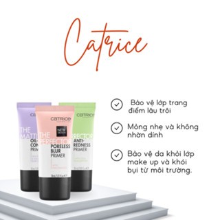 Kem lót Catrice Primer 30ml dưỡng ẩm, kiềm dầu, làm đều màu da, che phủ lỗ chân lông, giữ lớp nền mịn đẹp