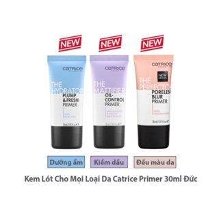 Kem lót Catrice Primer 30ml dưỡng ẩm, kiềm dầu, làm đều màu da, che phủ lỗ chân lông, giữ lớp nền mịn đẹp