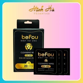 Khăn ướt vệ sinh cho nam Befou 20 gói khử mùi tốt tiện lợi