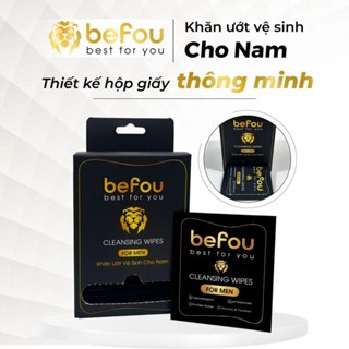 Khăn ướt vệ sinh cho nam Befou 20 gói khử mùi tốt tiện lợi