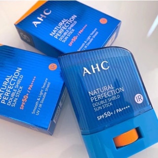 Kem chống nắng dạng lăn AHC Natural Perfection Double Shield Sun Stick SPF 50+ PA ++++ 14g thấm nhanh không nhờn rít