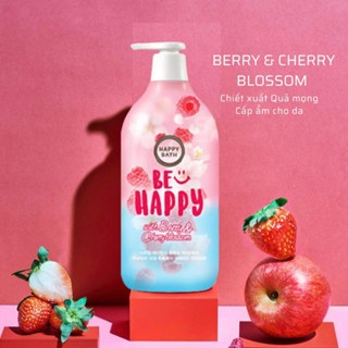 Sữa tắm Happy Bath Smile Body Wash 900g cảm giác dễ chịu, thư thái dưỡng ẩm