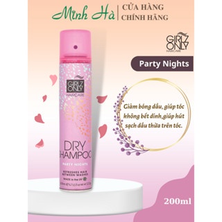 Dầu gội khô Girlz Only 200ml UK dạng xịt mùi hương dễ chịu làm phồng tóc nhanh tức thì