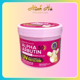 Kem dưỡng trắng Alpha Arbutin Collagen SPF50 New UV Cream Protection 500ml hiệu quả gấp 3 lần có hỗ trợ chống nắng