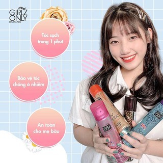 Dầu gội khô Girlz Only 200ml UK dạng xịt mùi hương dễ chịu làm phồng tóc nhanh tức thì