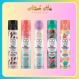 Dầu gội khô Colab Dry Shampoo 200ml giúp làm sạch da đầu mang lại mái tóc bồng bềnh và tràn đầy sức sống
