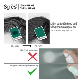 Dầu gội khô Spes Washing-free Hair Spray 50/200ml làm sạch bồng bềnh tóc