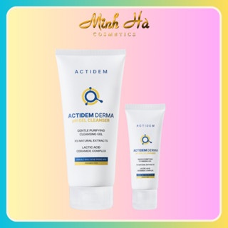 Sữa rửa mặt Actidem Derma pH Gel Cleanser 30ml dành cho da dầu và da dầu mụn