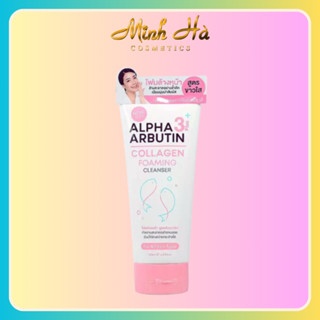 Sữa rửa mặt Alpha Arbutin Collagen Foaming Cleanser 120ml cho làn da sáng mịn