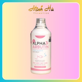Sữa tắm Alpha Arbutin Collagen 3plus+ Bath Cream 350ml giúp da trắng sáng mịn màng