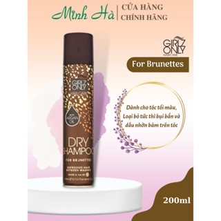 Dầu gội khô Girlz Only 200ml UK dạng xịt mùi hương dễ chịu làm phồng tóc nhanh tức thì