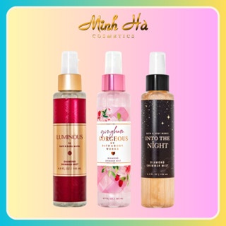 Xịt thơm body Bath & Body Works Diamond Shimmer Mist 145ml hương thơm quyến rũ ngọt ngào