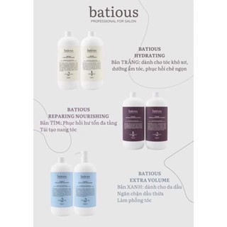 Bộ dầu gội và dầu xả Batious 500ml thấm sâu, nuôi dưỡng và phục hồi tóc