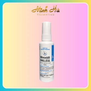 Xịt giảm rụng và kích mọc tóc Minoxidil Bailleul 60ml nuôi dưỡng và kích thích tóc mọc