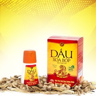 Dầu xoa bóp thảo dược Việt Đức Herbal oil Hổ lộc vàng 45/85ml giảm đau nhức