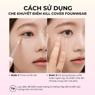 Che khuyết điểm Clio Kill Cover Founwear Concealer 6g mỏng nhẹ độ che phủ cao