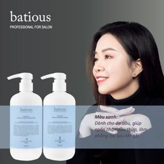 Bộ dầu gội và dầu xả Batious 500ml thấm sâu, nuôi dưỡng và phục hồi tóc