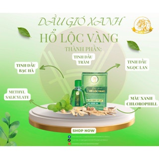Dầu gió xanh Hổ Lộc Vàng 7ml giảm và làm dịu các cơn đau