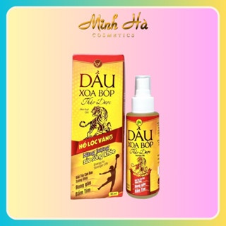 Dầu xoa bóp thảo dược Việt Đức Herbal oil Hổ lộc vàng 45/85ml giảm đau nhức