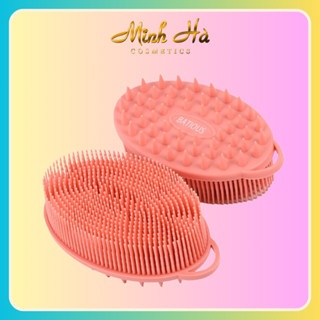 Lược tắm gội silicon Batious cam mềm mại an toàn cho da