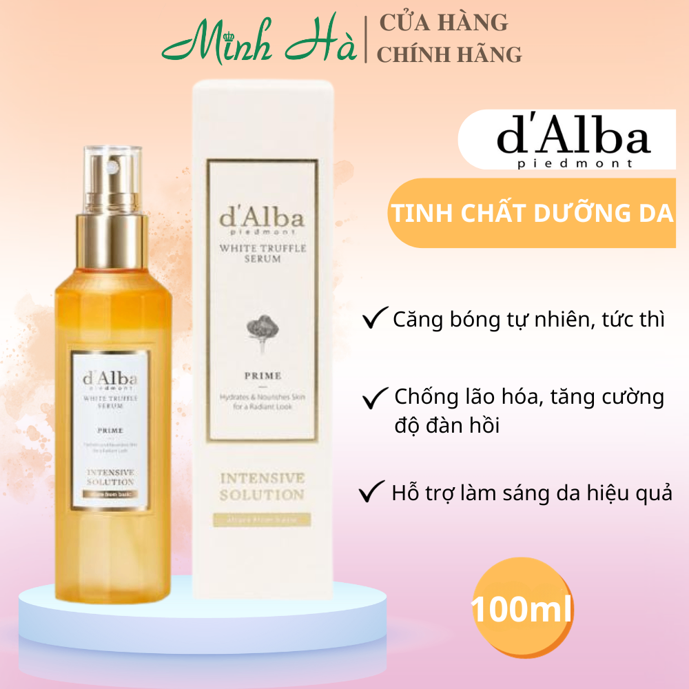 Tinh chất dưỡng da d'Alba White Truffle Prime Intensive Serum 50ml cung cấp dưỡng chất và dưỡng ẩm cho làn da căng bóng