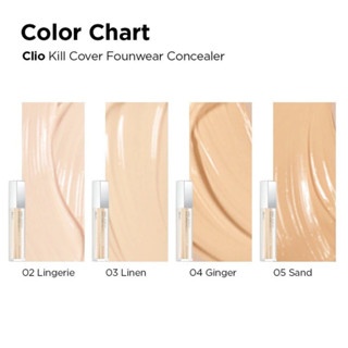 Che khuyết điểm Clio Kill Cover Founwear Concealer 6g mỏng nhẹ độ che phủ cao