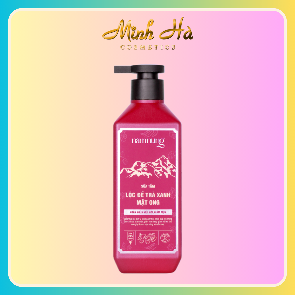 Sữa tắm NAMNUNG Lộc đề, trà xanh, mật ong 500ml