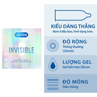Bao cao su Durex độ bền cao giúp bảo vệ an toàn khi quan hệ