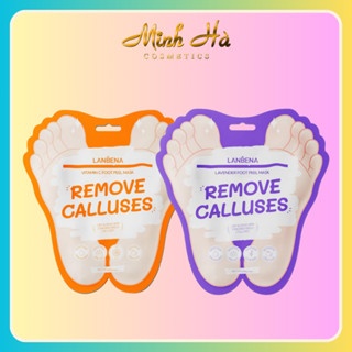 Mặt nạ chân Lanbena Remove Calluses Foot Peel Mask 40g loại bỏ tế bào chết dưỡng trắng da hiệu quả