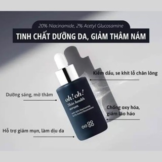 Serum oh!oh! Niacinamide 20% 10/30ml dưỡng sáng da, giảm thâm nám