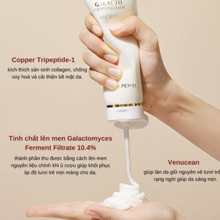 Sữa rửa mặt tạo bọt Dr.Pepti Galacto Cleansing Foam 110ml làm sạch da giúp da mịn màng