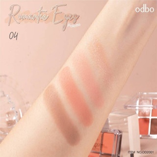 Phấn mắt 4 ô Odbo Romantic Eye Palette OD2001 4g bám màu tốt tự nhiên nhưng lâu trôi
