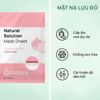 Mặt nạ Freska Natural Solution Mask Sheet 25ml giúp làn da mềm mượt ẩm mịn