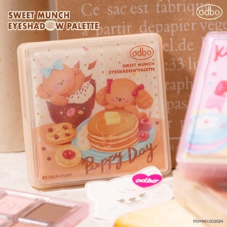 Phấn mắt 9 ô Odbo Sweet Munch Eyeshadow Palette OD2024 9g lên màu chuẩn lâu trôi