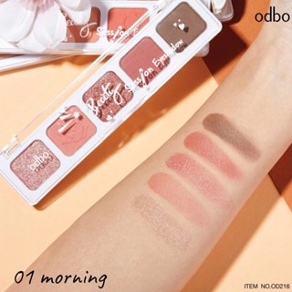 Bảng phấn mắt 5 ô Odbo Besuty Session Eyeshadow OD216 7.5g chất mịn bám lâu