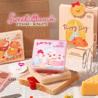 Phấn mắt 9 ô Odbo Sweet Munch Eyeshadow Palette OD2024 9g lên màu chuẩn lâu trôi