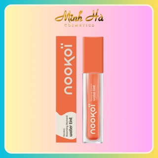 Son bóng Nookoi Blooming Moment Water Tint Cream Tint 3.8g không lem màu giúp đôi môi căng mọng