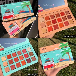Bảng phấn mắt 18 ô Odbo Sundown 18 Color Eyeshadow Palette OD243 nhuyễn, mịn, rất dễ tán